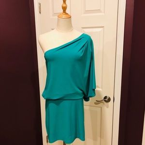 USED Jessica Simpson One-Shoulder Jersey Dress